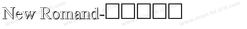 New Romand字体转换